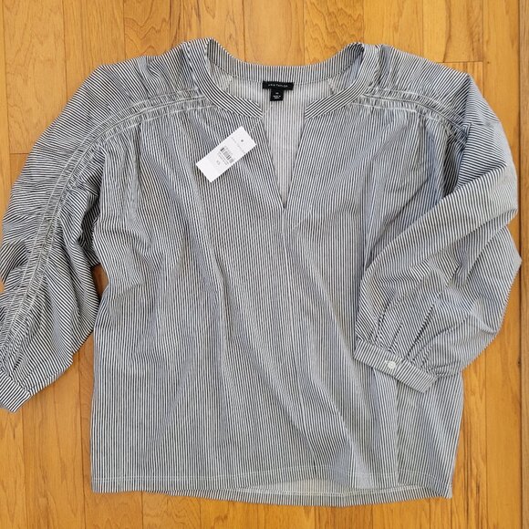Ann Taylor xs striped blouse nwt - Picture 1 of 4